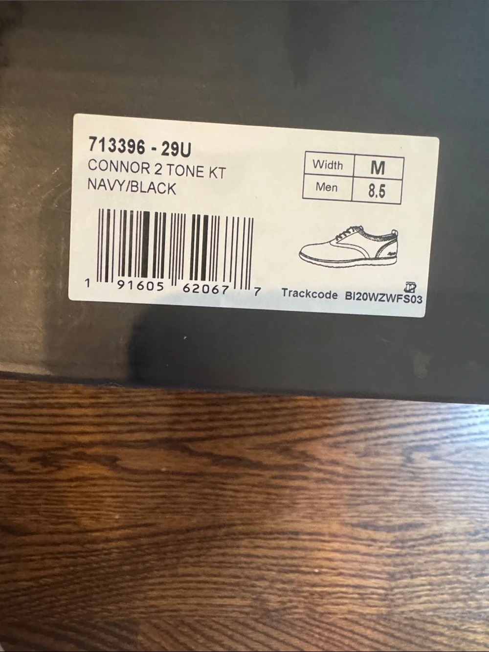 G.H. Bass & Co. Connor 2-Tone KT casual hybrid Oxford/sneaker Navy/black/tan New